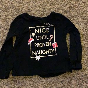 Nice until proven naughty  Christmas shirt